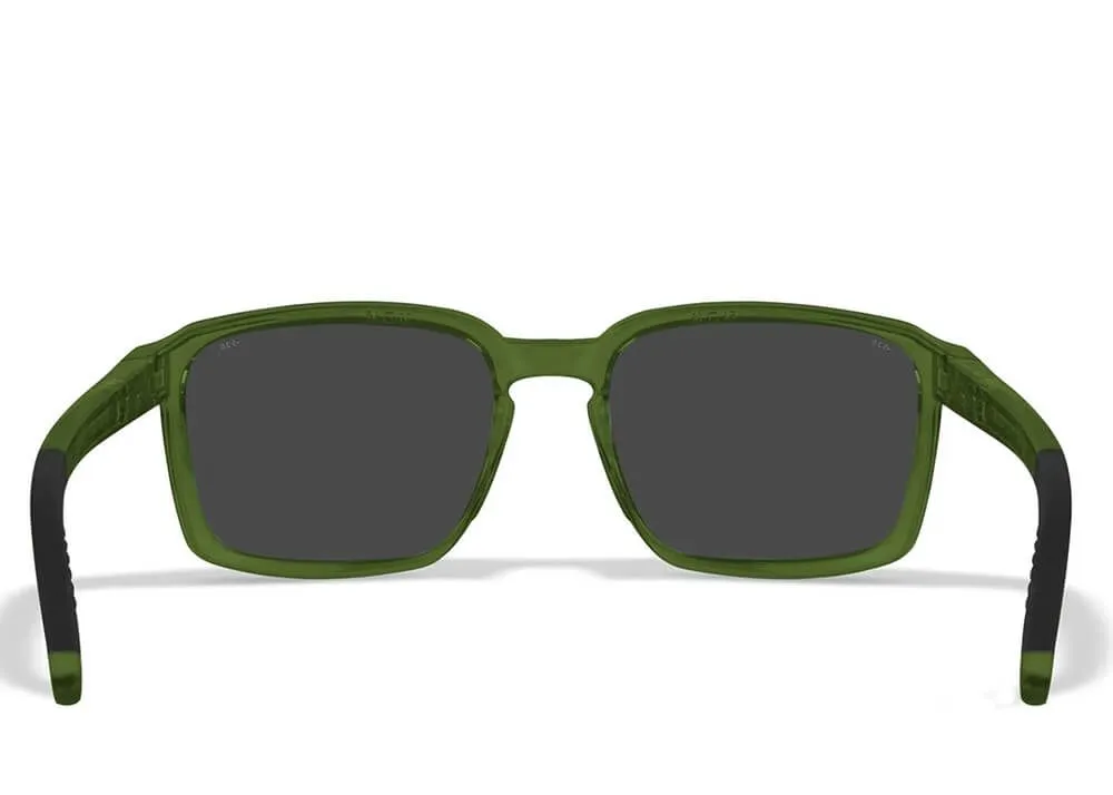 gafas wiley x alfa lentes gris montura cristal verde
