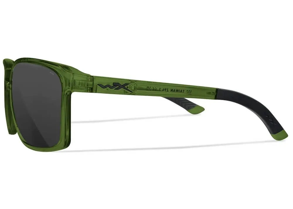 gafas wiley x alfa lentes gris montura cristal verde