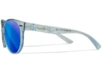 gafas wiley x covert lentes de espejo azul polarizadas captivate montura azul zafiro claro cristal brillante