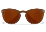 gafas wiley x covert lentes de cobre polarizadas captivate montura café brillante/marrón cristal
