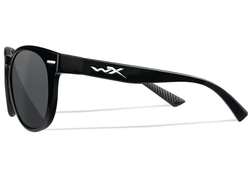 gafas wiley x covert lentes gris montura negro brillante