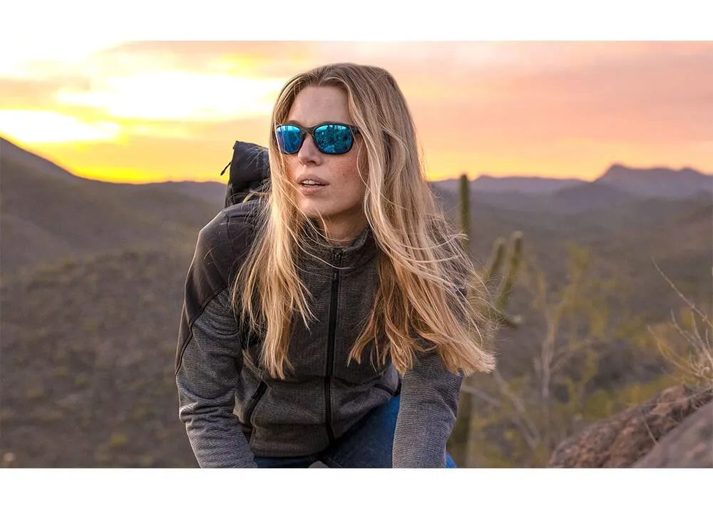 gafas wiley x helix lentes de espejo azul polarizadas captivate montura negra mate