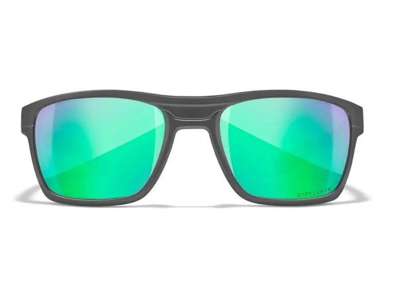 gafas wiley x kingpin lentes captivate polarizadas verde espejo montura grafito mate