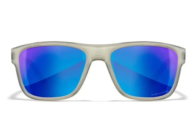 gafas wiley x ovation lentes de espejo azul polarizadas captivate montura de pizarra mate