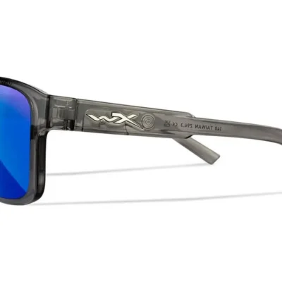 gafas wiley x trek lentes captivate polarizadas azul espejo montura cristal brillante gris oscuro