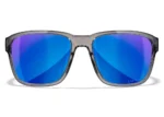 gafas wiley x trek lentes captivate polarizadas azul espejo montura cristal brillante gris oscuro