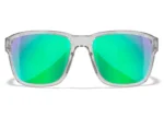 gafas wiley x trek lentes captivate polarizadas verde espejo montura gris claro cristal brillante
