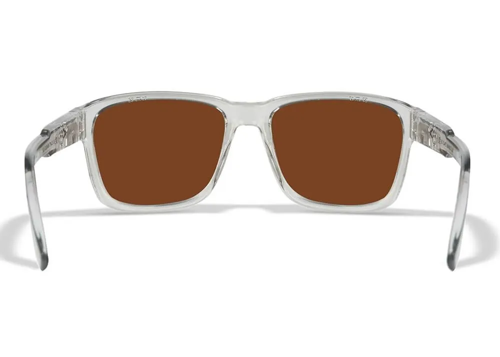 gafas wiley x trek lentes captivate polarizadas verde espejo montura gris claro cristal brillante