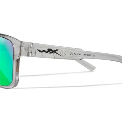 gafas wiley x trek lentes captivate polarizadas verde espejo montura gris claro cristal brillante