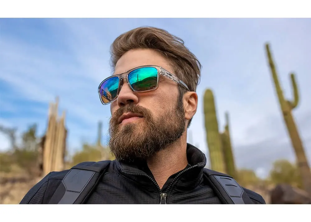 gafas wiley x trek lentes captivate polarizadas verde espejo montura gris claro cristal brillante