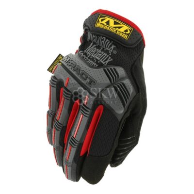 guantes mechanix m pact negro/rojo