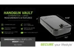 caja fuerte para pistola lockdown con cerradura de combinación