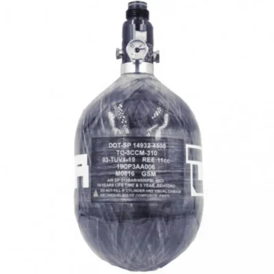 tanque hpa dominator 48/4500 carbono 0,8 litros 310 bar con manómetro