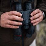 binoculares multiespectro con telémetro + ir 850nm habrok 4k he25l hikmicro