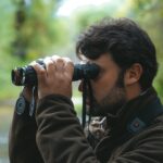 binoculares multiespectro con telémetro + ir 850nm habrok 4k he25l hikmicro