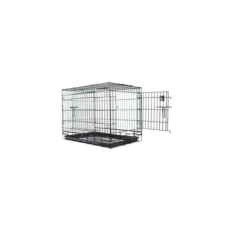 jaula metálica l124xa76xalt84 cm band. plástico.