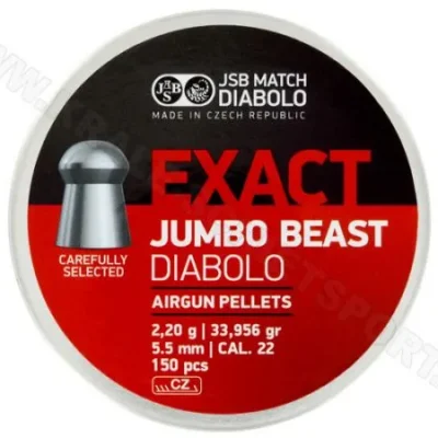jsb exact jumbo beast 5.5 mm 33.95 grain balines caza y defensa.webp