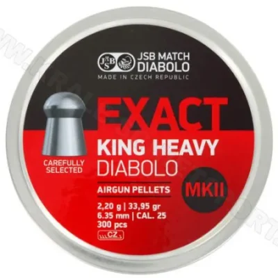 jsb exact king heavy 6.35 mm 34 grain mkii balines caza y defensa.webp