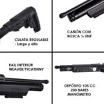 pistola pcp kral puncher np 01 cal. 4,50 mm 20 julios