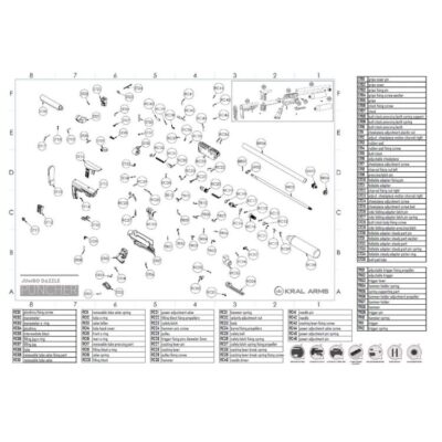 carabina pcp kral puncher jumbo dazzle negro. cal. 5,50 mm