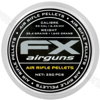 luchtdrukkogeltjes fx 6.35 mm 25.4 grain balines caza y defensa.webp