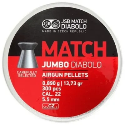 luchtdrukkogeltjes jsb exact jumbo match 5.50 mm 13.73 grain 300 balines caza y defensa.webp