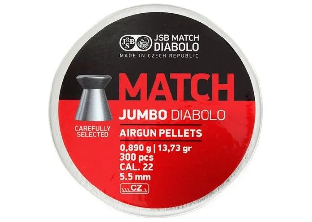 luchtdrukkogeltjes jsb exact jumbo match 5.50 mm 13.73 grain 300 balines caza y defensa.webp luchtdrukkogeltjes jsb exact jumbo match 5.50 mm 13.73 grain 300 balines caza y defensa.webp