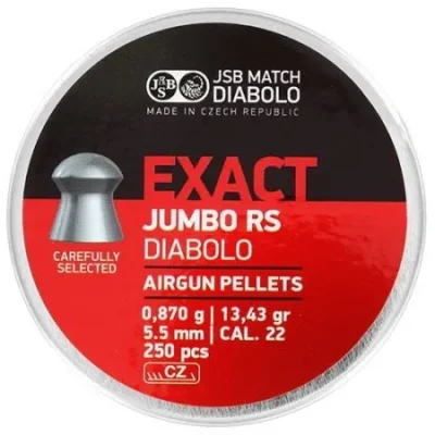 luchtdrukkogeltjes jsb exact jumbo rs 5.52 mm 250 balines caza y defensa.webp