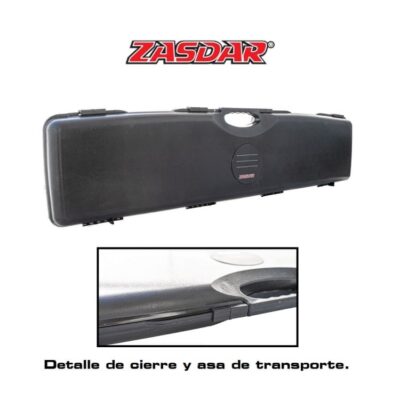 maletín arma larga zasdar mod. 1110 1100x240x70 mm negro