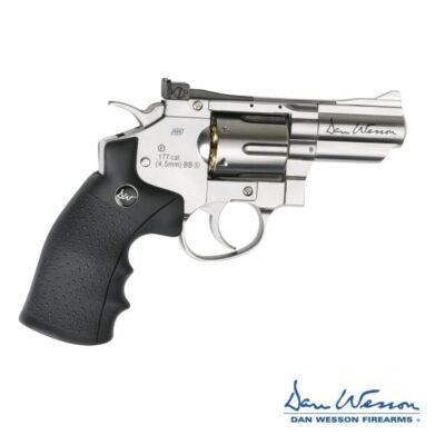 revolver dan wesson 2,5" silver 4,5 mm co2 bbs