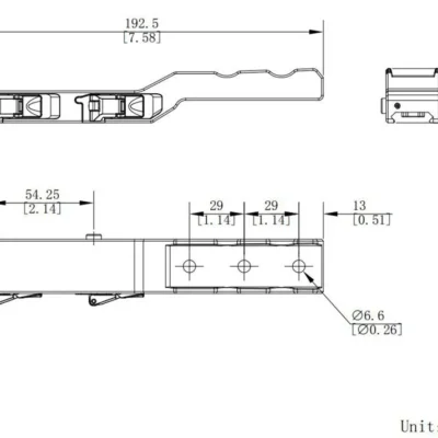 soporte hikmicro weaver/picatinny qr para thunder/panther/cheetah