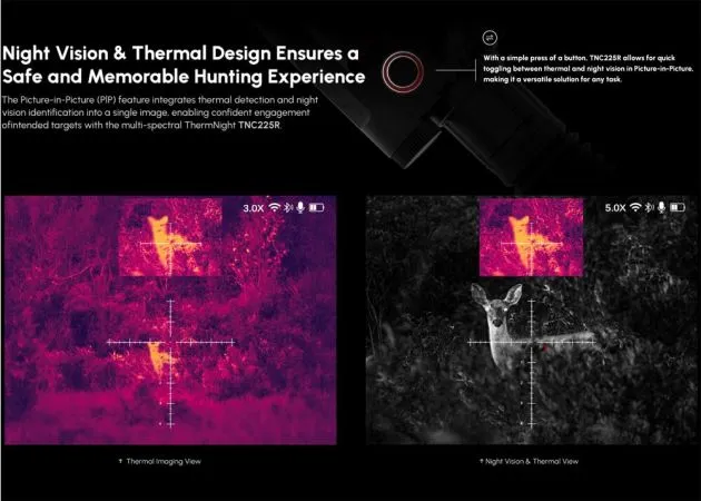 mira telescópica multiespectral dnt thermnight compact tnc225r