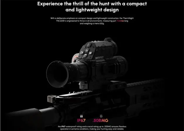 mira telescópica multiespectral dnt thermnight compact tnc225r