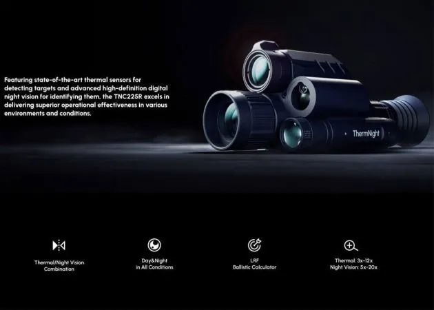 mira telescópica multiespectral dnt thermnight compact tnc225r