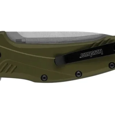 navaja kershaw link oliva lavado a la piedra