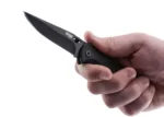 navaja sog salute mini black oxide