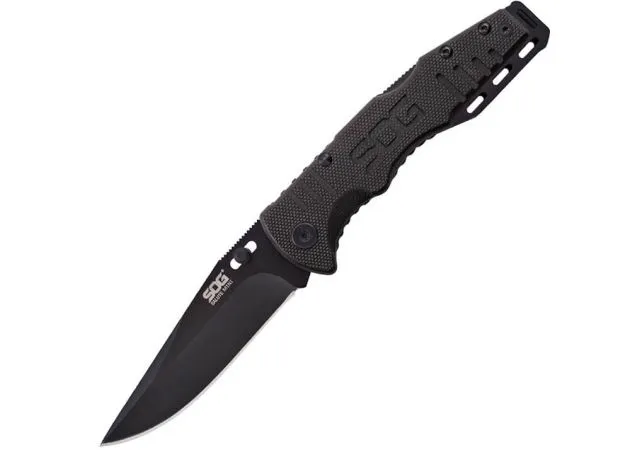navaja sog salute mini black oxide