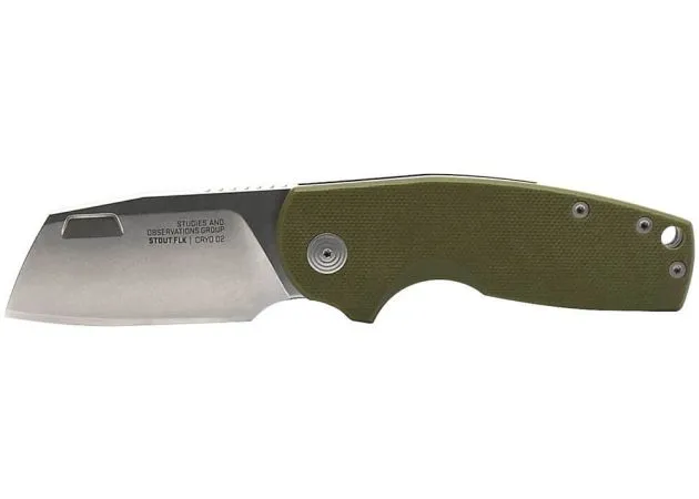 pocket knife sog stout flk cleaver od green navaja caza y defensa 8.webp