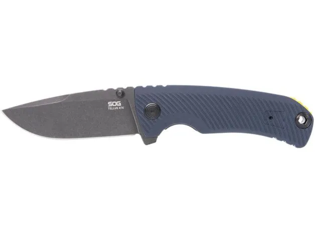 pocket knife sog tellus atk squid ink yellow navaja caza y defensa 9.webp