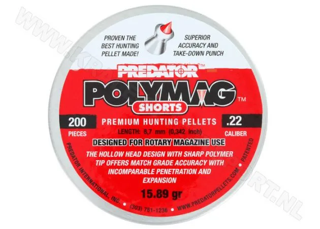 predator polymag shorts 5.5 mm 15.89 grain balines caza y defensa.webp predator polymag shorts 5.5 mm 15.89 grain balines caza y defensa.webp