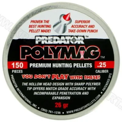 predator polymag 6.35 mm 26 grain balines caza y defensa.webp