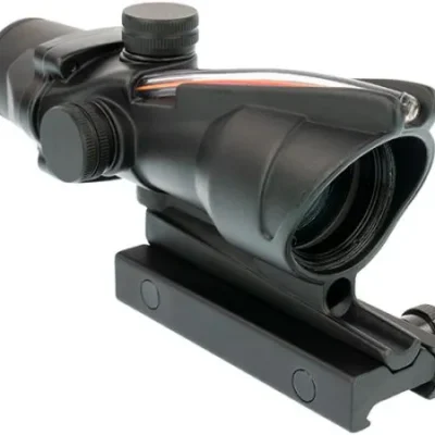 red dot aim o acog 4x32 illumination source fiber black punto rojo caza y defensa.webp