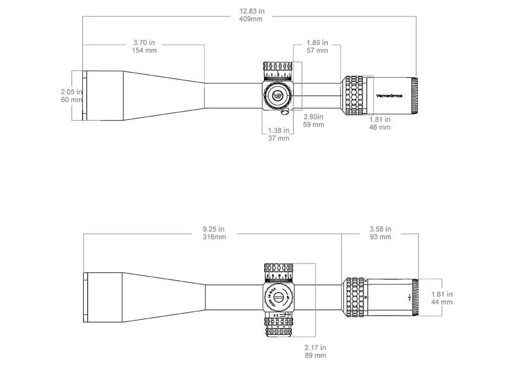 visor vector optics sentinel x pro 10 40x50 com 25m