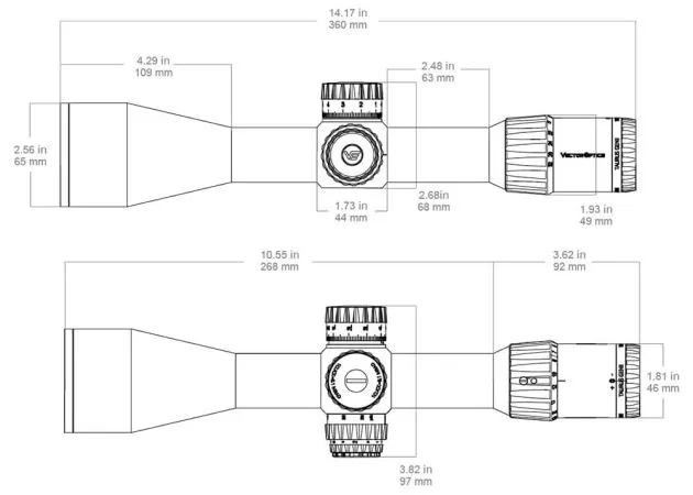 visor vector optics taurus 4 32x56 vta 6 mil