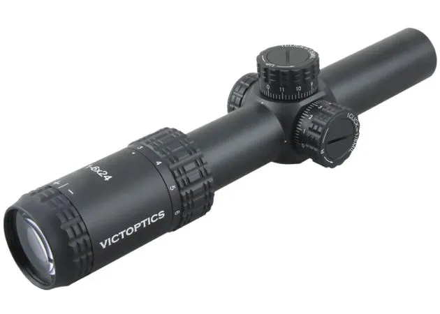 rifle scope victoptics s6 1 6x24 black visor caza y defensa 6.webp