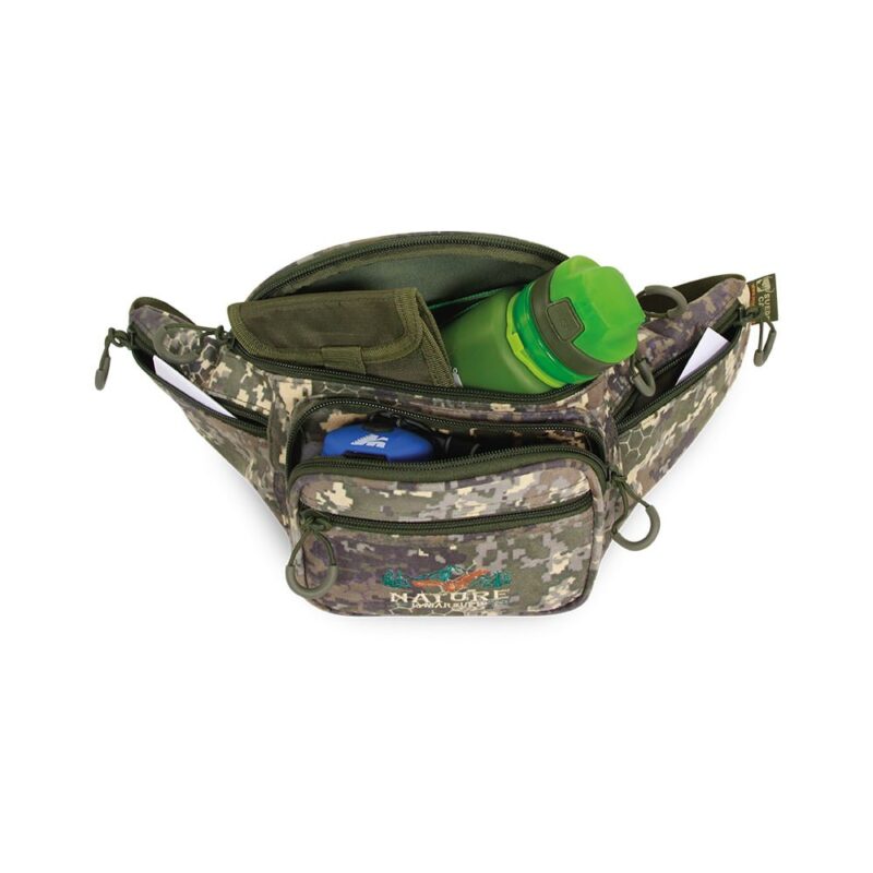 riñonera suede camo marsupio