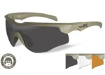 schietbril wiley x rogue comm black clear orange tan frame 4 proteccion ocular caza y defensa 2.webp