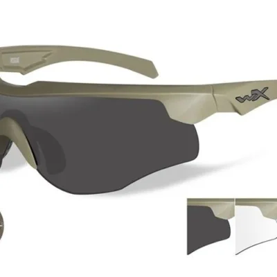 schietbril wiley x rogue comm black clear orange tan frame 4 proteccion ocular caza y defensa 2.webp