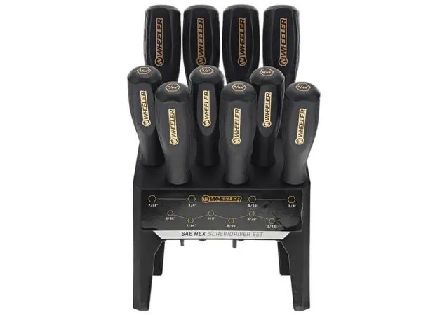 screwdriver set wheeler benchtop sae hex 10 piece destornillador caza y defensa 2.webp