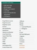 telémetro vortex crossfire hd 1400 – 5×21